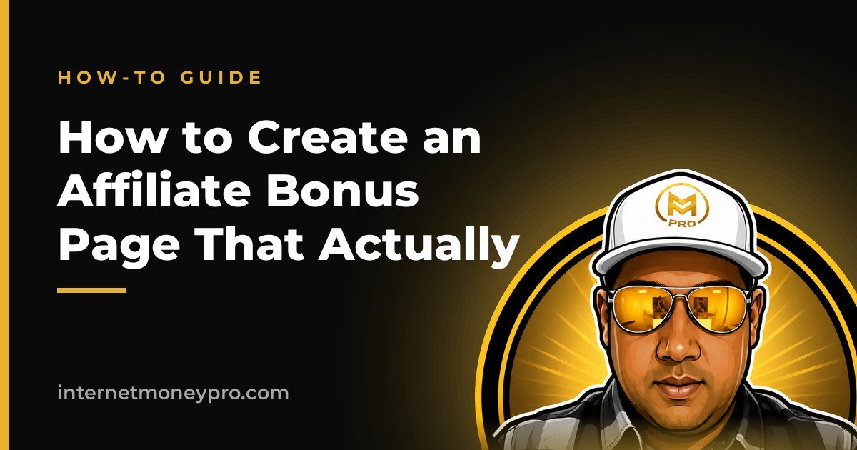How to Create an Affiliate Bonus Page That Actually