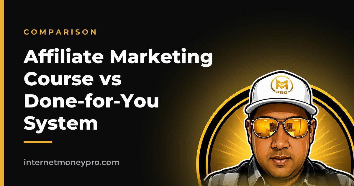 Affiliate Marketing Course vs Done-for-You System