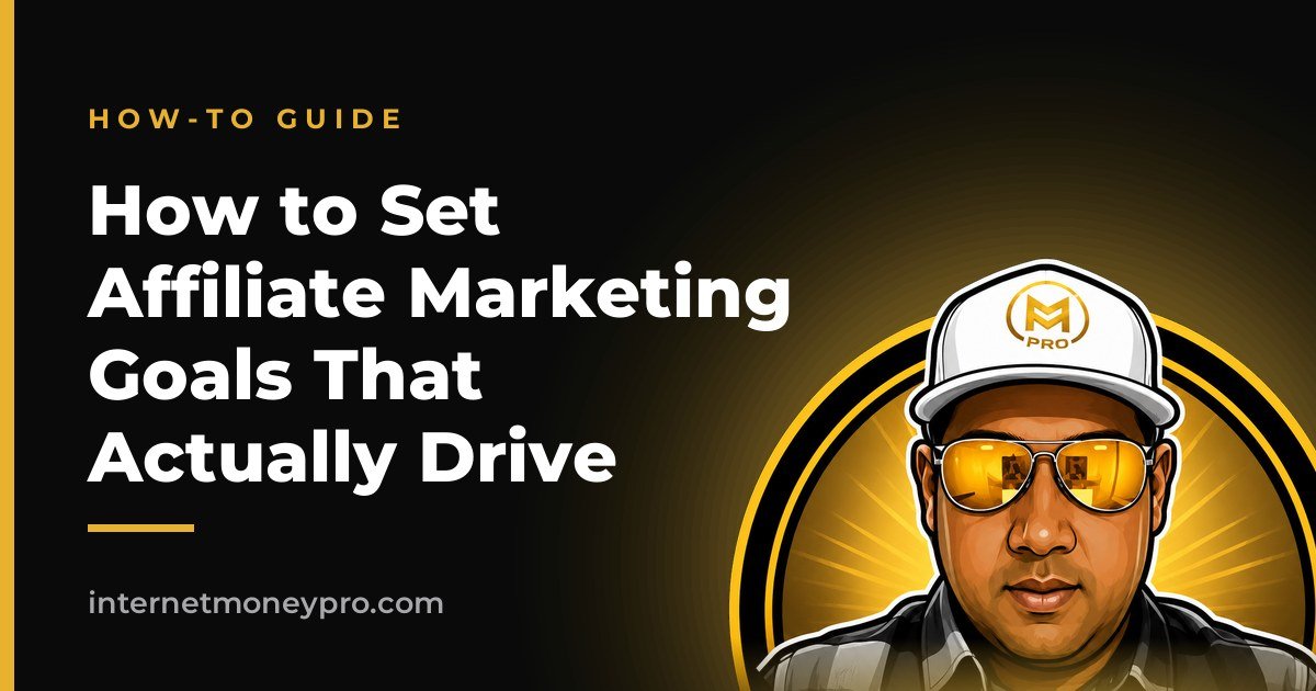 How to Set Affiliate Marketing Goals That Actually Drive