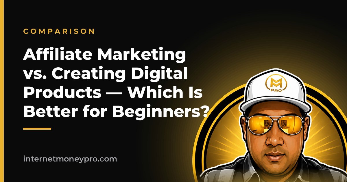 Affiliate Marketing vs. Creating Digital Products — Which Is Better for Beginners?