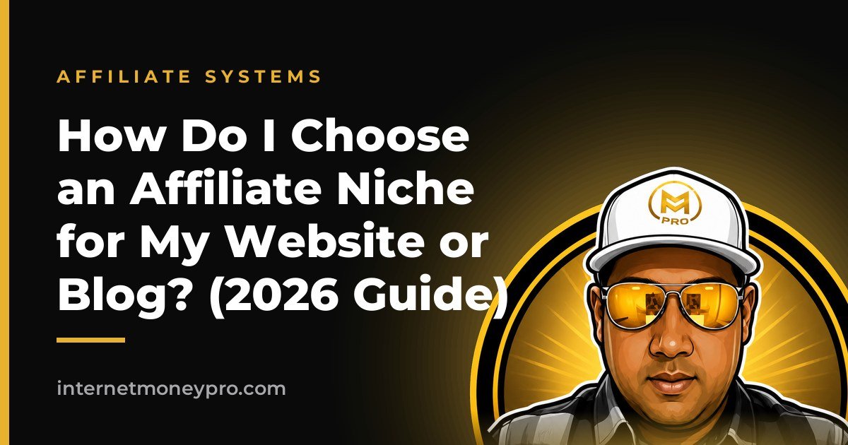 How Do I Choose an Affiliate Niche for My Website or Blog? (2026 Guide)