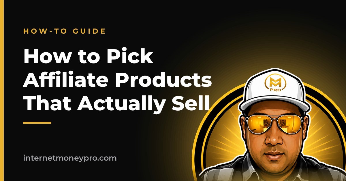 How to Pick Affiliate Products That Actually Sell