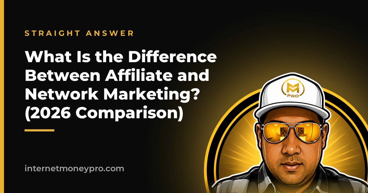What Is the Difference Between Affiliate and Network Marketing? (2026 Comparison)