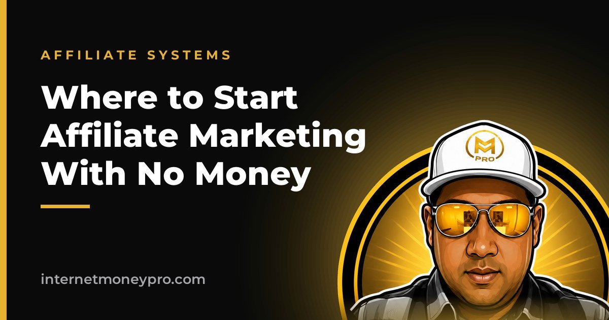 Where to Start Affiliate Marketing With No Money