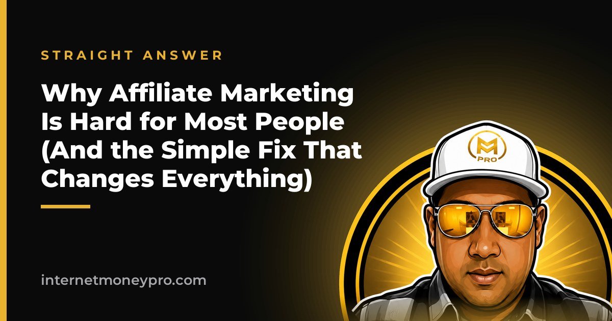 Why Affiliate Marketing Is Hard for Most People (And the Simple Fix That Changes Everything)